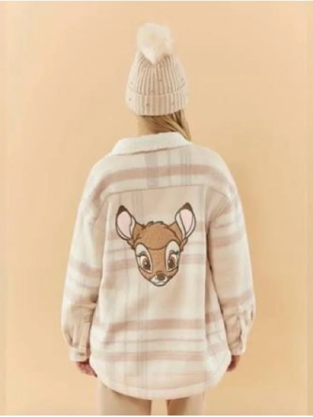 Disney x Forever21 Bambi Plaid Flannel Jacket, Size L - Picture 1 of 6